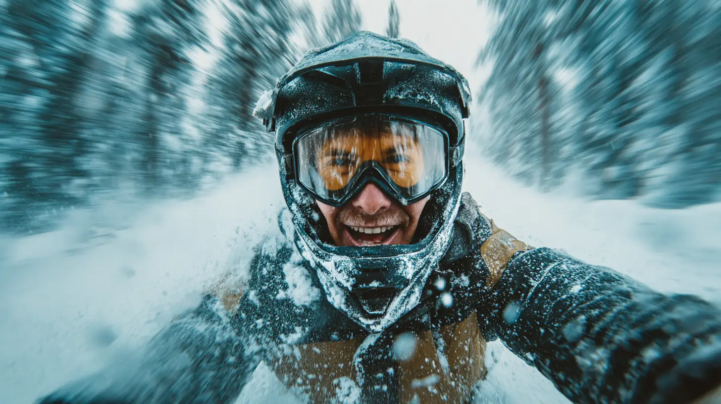 Snowmobiling the trails in northern Wisconsin, an example of the active Northwoods lifestyle supported by acupuncture and Chinese medicine for longevity